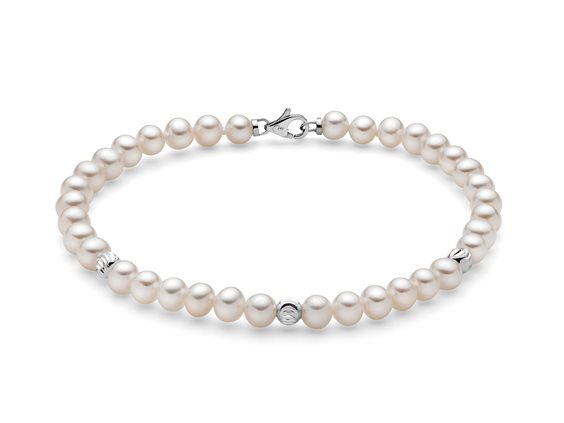 Bracciale Miluna Donna BRACC. PERLE BOULE E FANTASIA in Perle Perla PBR3370 - PBR3370